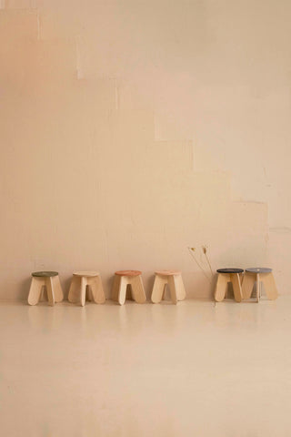 Stool X. Natural Colors