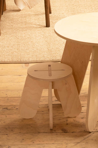 Stool X. Natural Colors