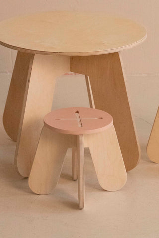 Stool X. Natural Colors