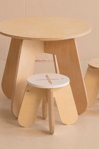 Stool X. Natural Colors